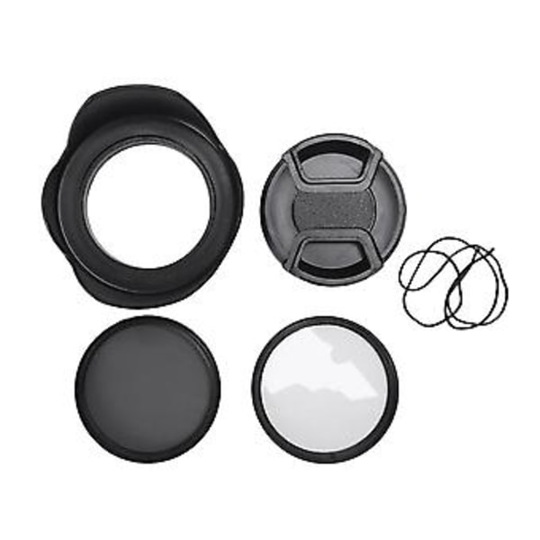 Cpl Uv Filter Kit 58mm Til Canon Eos 700d 100d 600d 1200d Objektivdæksel Modlysblænde