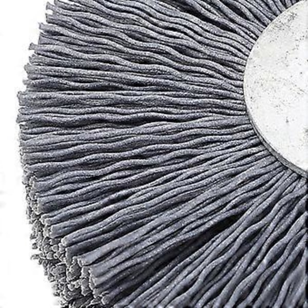 Nøglemaskinebørste 80x20x10mm Nylon og rustfrit stål Multifunktionel kruset trådhjulsbørste