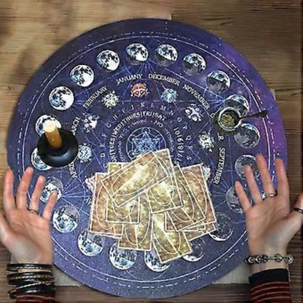 Rund Divinasjons Gummi Matte Pendel Divinasjonsmatte 3 stk Utsøkt Konstellasjon Pendelmatte, Hjemmedekorasjon, Astrologi Pendelmatte For Del (d-4-)