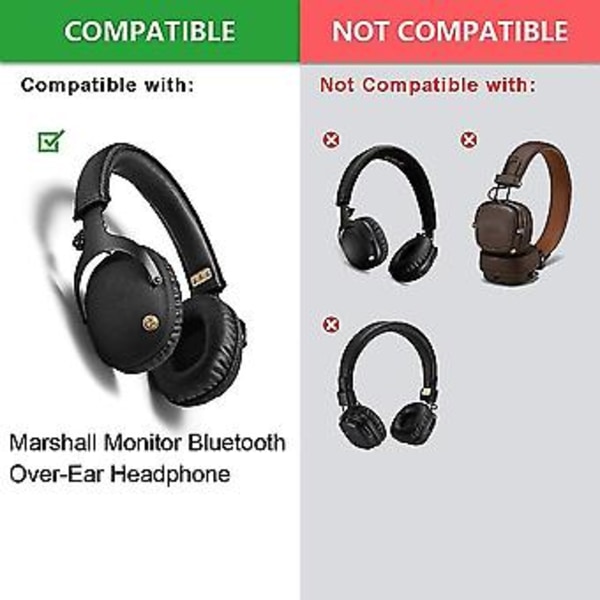 1 st Mjuka Öronkuddar Ersättningskuddar Öronkuddar Skydd För Over-ear Hörlurar