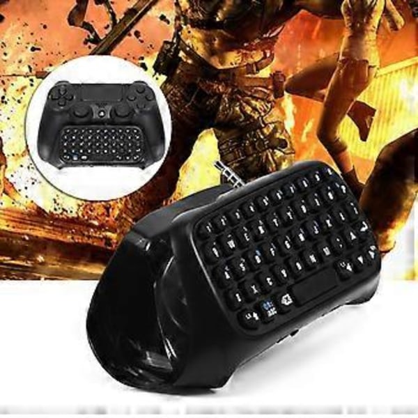 Mini langaton Bluetooth-pelinäppäimistö Chatpad PS4-ohjaimelle