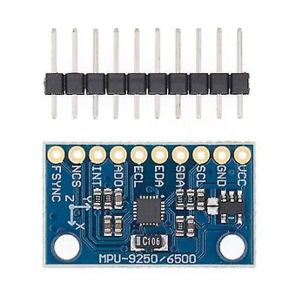 Mpu-9250 -9250 9-akset Sensormodul I2c/spi Kommunikasjon Triakse Gyroskop + Triaksialt Akselerometer