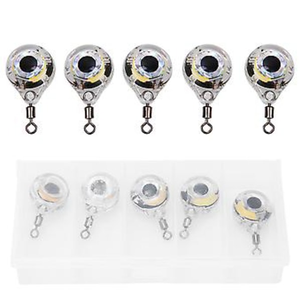 Lokkelampe, 5 stk LED Undervanns LED Lokkelys Ekspertmessig Laget