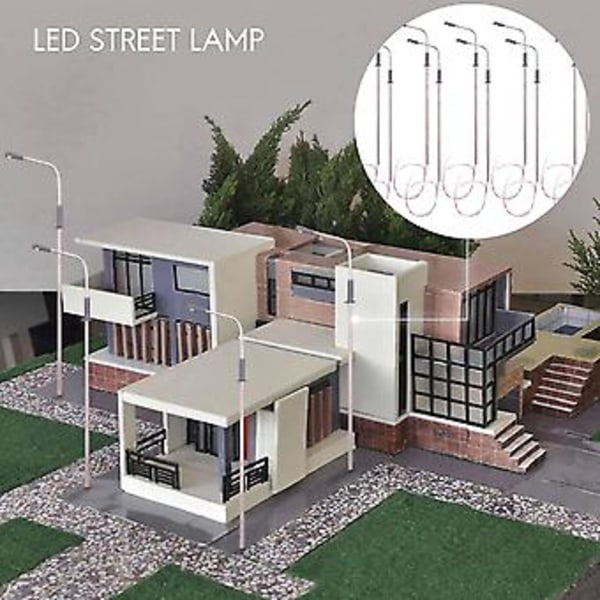 10x Mo Led Gatlykta Enkelhuvud Tåg Landskap 1:100
