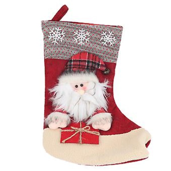 Hängande Julstrumpor Socka Presentpåse Hängande Prydnad Julgransdekoration Jultomte