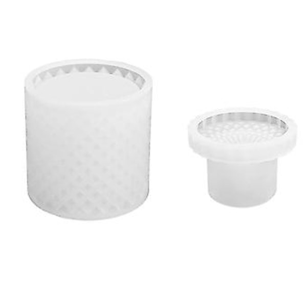 Resin Æskeforme Med Låg, 3D Krukke Silikoneform, Smykkeopbevaringsbeholder Æskeform Til Resin Støbning