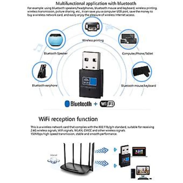 Usb Wifi Tann Adapter, Tann 4.2 150mbps Wifi Le, Wifi Tann Mottaker