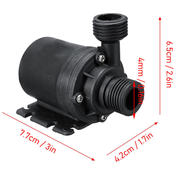 20W solcelledrevet pumpekit, lavt støy nedsenkbar vann, 12V, drevet av panel, for fuglebad, fiskedam, hydroponisk hage