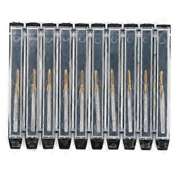 10 stk. HSS Gevindbor Titanium Belagt JIS Metrisk M1.8x0.35 H2 Gevind til Cykelreparation Maskinbrug