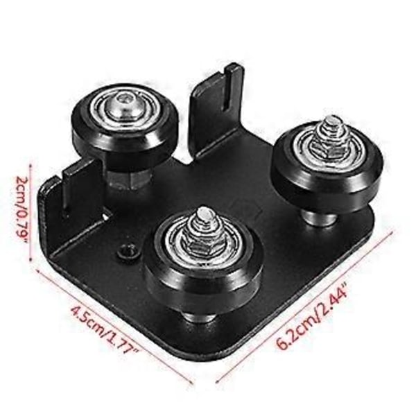 3D-skriverdeler Ekstruder Bakplate med Hjul Ekstruderende Bakplate for Ender 3 CR-10 CR-10S S4