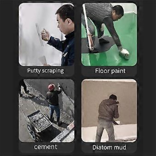 Putslevare Cementlevare Gipslevare 0,5 mm Tjock Finish SK5 Stållevare med Trähandtag L-Skaft 28cm