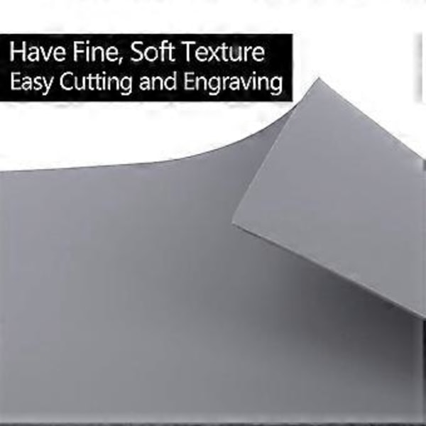 Gravering Myke Gummimatter for Lasergraveringsmaskin, 4 STK A4-størrelse for Laserkutter Lag Gummistempler 30,5 x 21 cm