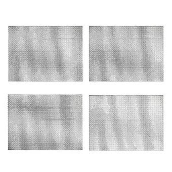 4st 21cmx30cm Trådnät, Robusta Metallnätsark För DIY-projekt 304 Mindre Stål Inget R-nät