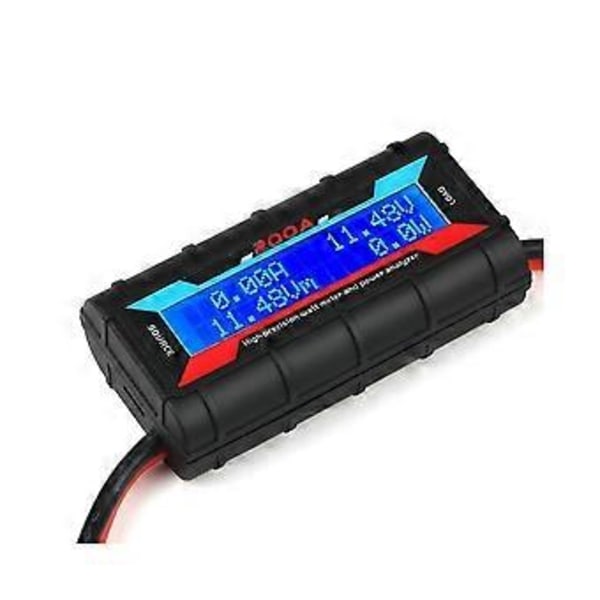 200a Højpræcisions Strømanalysator Watt Meter Batteriforbrug Ydeevne Monitor Med LCD Baggrundsbelysning Til Rc