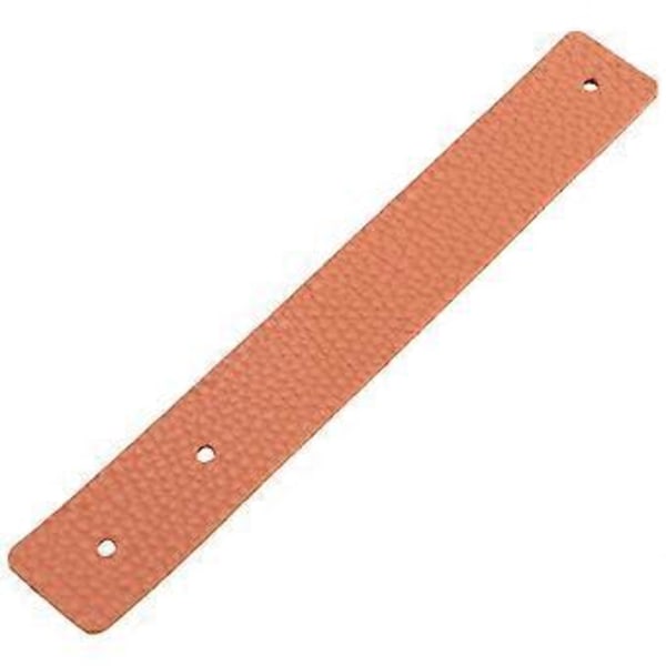 10 stk. Veggkroker, PU-skinn gardinstangholder, Skinnstropper for oppheng Brakett DIY Hjemmelagring Krok Vegg Boho Brun