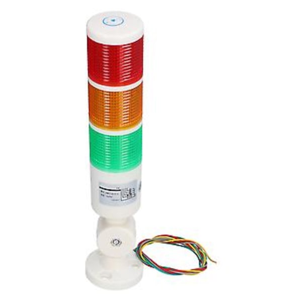BERM Signal Torn Alltid Ljusstark LED 3 Färger Alarm Lampa Fällbar Varningsanordning AC220V