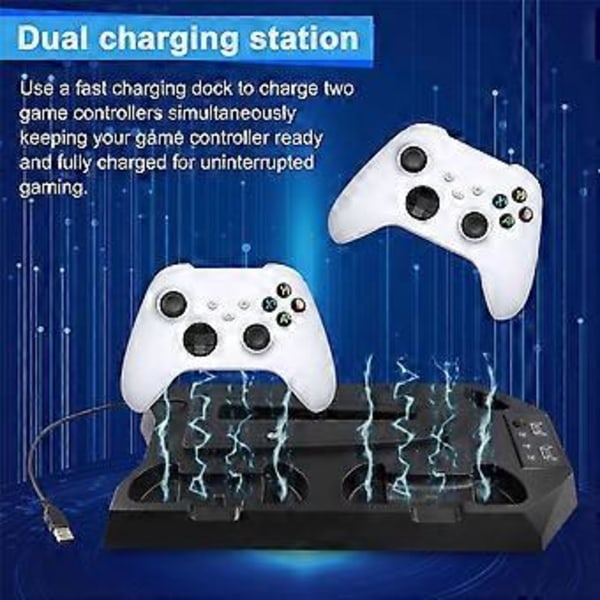 Pystysuuntainen jäähdytysteline / Slim-konsolille, nopea latausasema Playstation 5 -peliohjaimelle, lataustelakka, musta