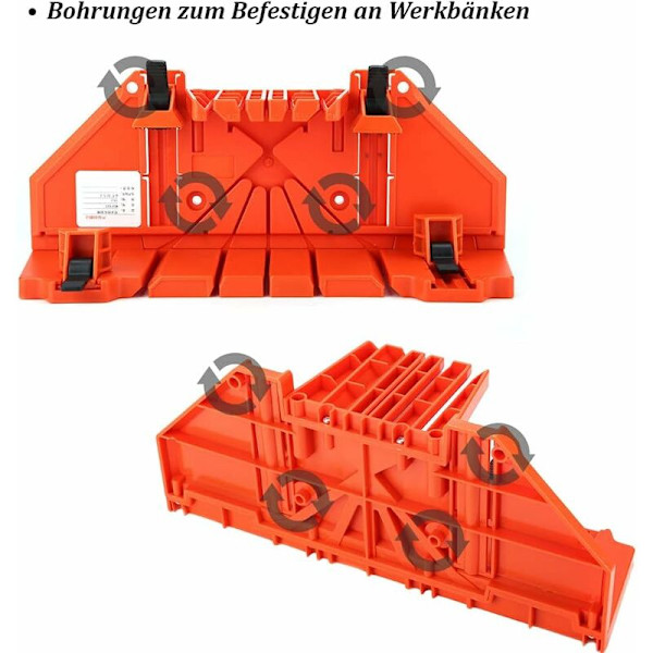 Geringssåg, exakt kaplåda, 0° 22,5° 45° 90° multivinkelkapning geringstång geringssåg, plastkutterverktyg för DIY-träbearbetning
