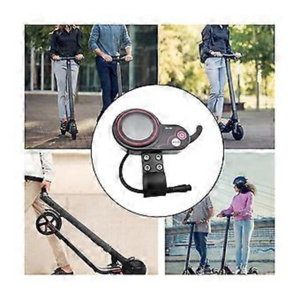 Qs-s4 72v Tumgasreglage LCD Display Mätare+Tändningslås Nyckel Endast För Zero 11x Elscooter 6pi