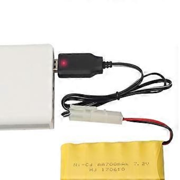 Oplader til 7.2V Ni-Cd Ni-MH Batteri Input AC 110V-240V Output 7.2V 250mA Med Tamiya KET-2P Stik Til Fjernstyret Legetøj