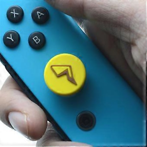 Spilcontroller Kawaii Rund Mikro Knap Cover Skin 4 Stykker Søde Tommelfingergreb Hætter Silikone Joystick Hætter til NS Lite