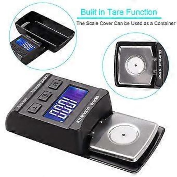 100G / 0.01G Digital platespiller stylus kraftmåler LP platespiller nåltrykkmåler med 10G kalibreringsvekt