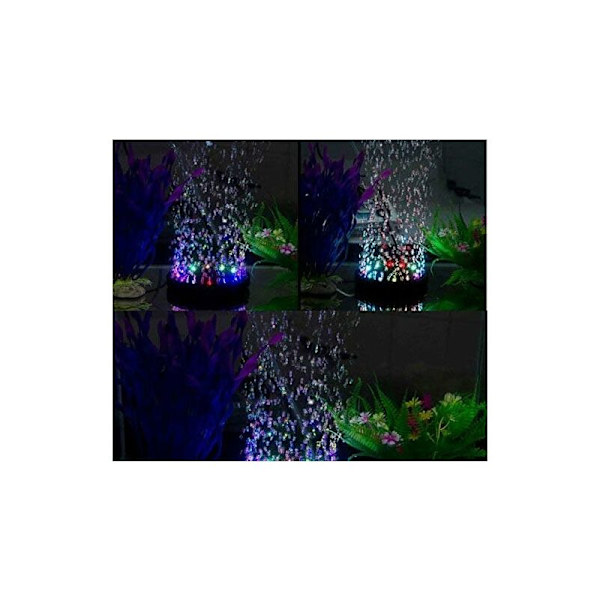 Akvarie Boblelampe med LED Luftpumpe til Skildpadde Dekoration