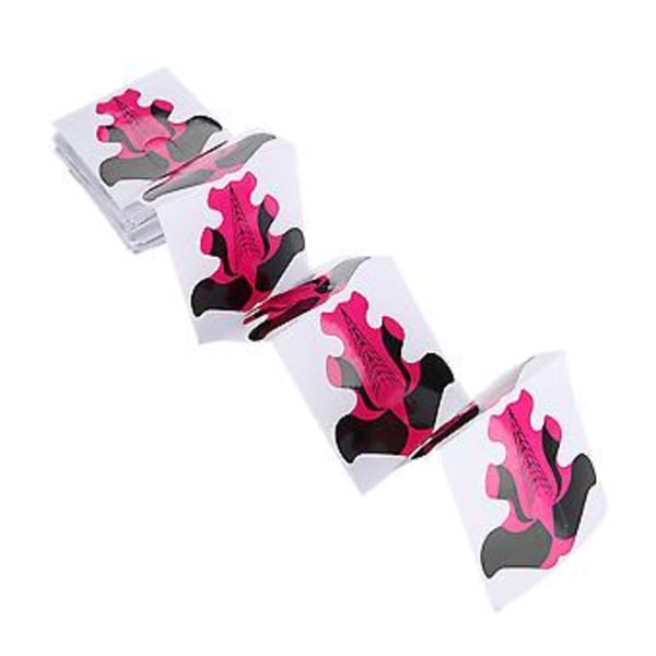 100 st Nagelformar för Nagel Förlängning UV Builder Papper Bricka Nagelkonst Tillbehör