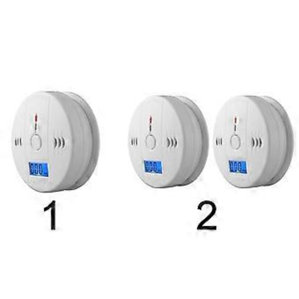 2-pack CO-detektor Kolmonoxiddetektering Tidsbegränsat erbjudande