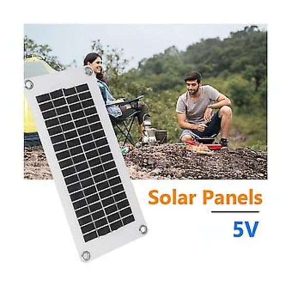 30W Solpanel USB Vattentät Utomhus Camping Portabla Celler Batteri Solar Telefonladdare Platt Bil