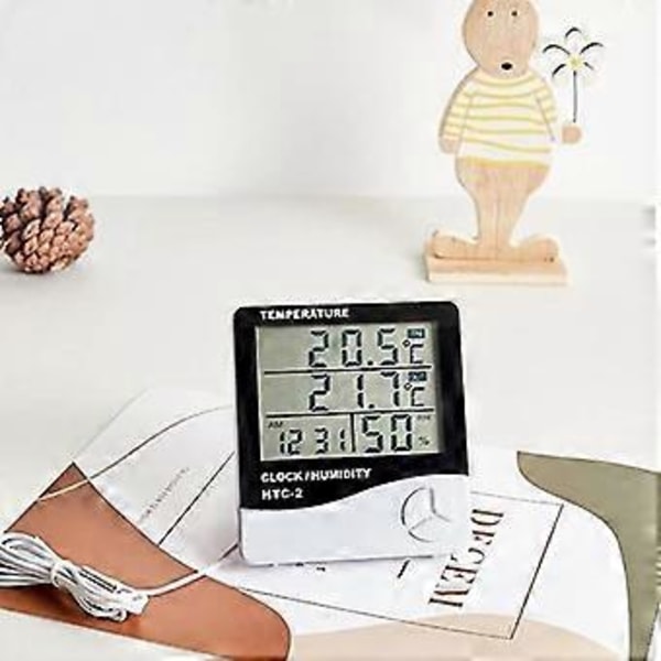 Inomhus- och utomhustermometer med sond