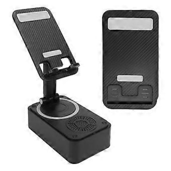 Mobiltelefonstativ med Bluetooth-högtalare 360 graders roterbart halkfritt mobiltelefonstativ med trådlös Bluetooth-högtalare för hemresor
