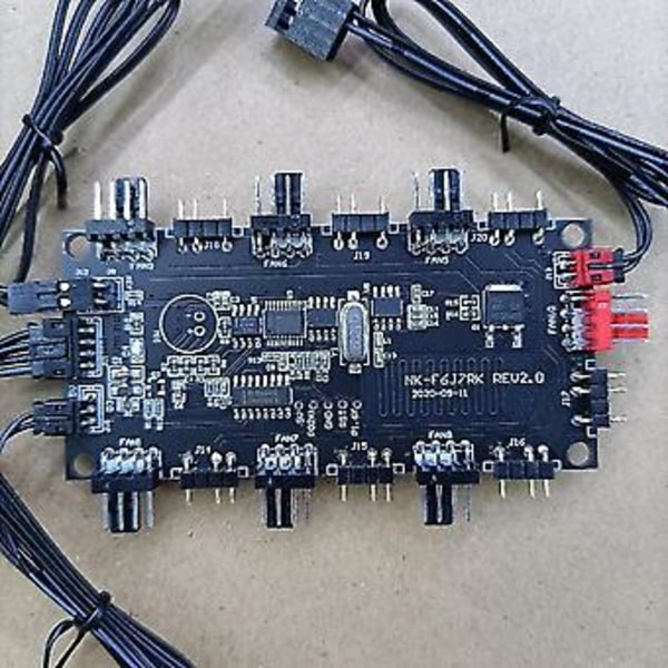 Rgb Aura Argb Kabel Splitter Hub Chassi Temperaturkontroll Kontroller Förlängningskabel Adapter Led St