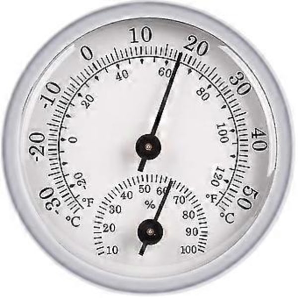 Pt Hygrometer Termometer, Fugtighedssensor Monitor Detektor Målinger, Analogt Termometer Anvendt i Vådt Indendørs / Udendørs Patiomiljø