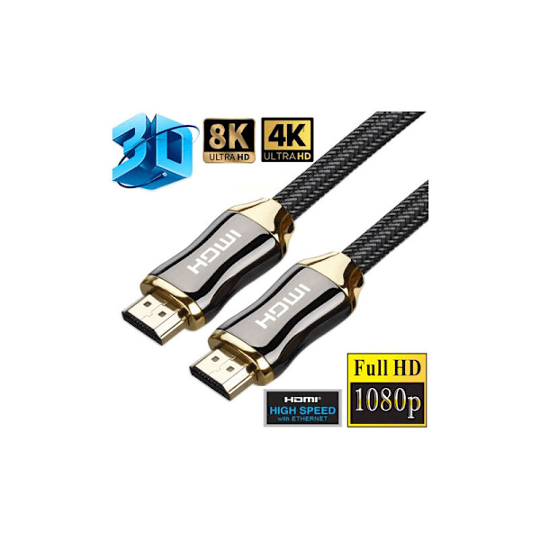 Hdmi 2.1 8K 4K 60Hz Profesjonell Ultra HD 2m 3D HDR 48GB/Sek