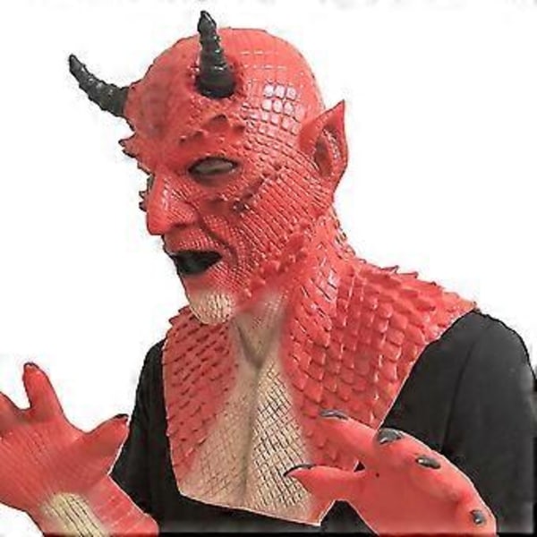 Diablo Belial Skräckdjävulsmasker Partyhjälm Rekvisita Halloween Cosplay