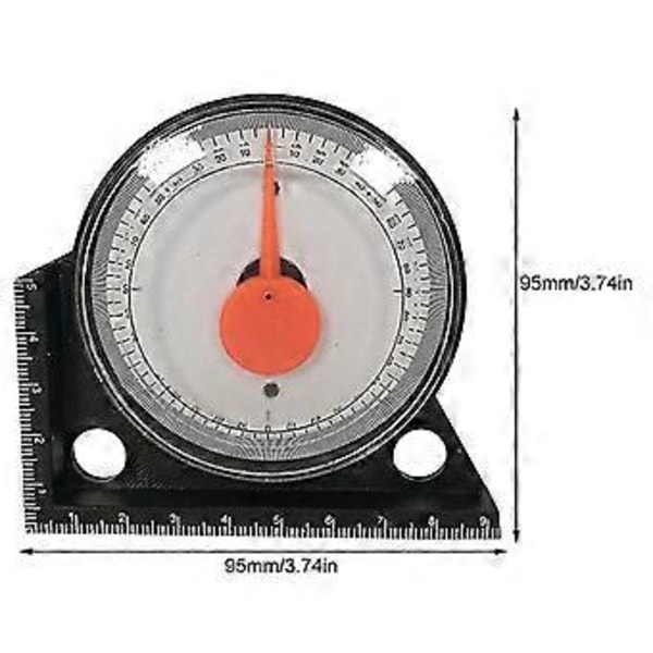 Mini Inklinometer Måleverktøy Tilt Nivå Vinkelmåler Klinometer Helningsvinkelmåler Med Magnetisk Base