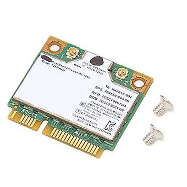 Mini PCIE Wi-Fi Netværkskort, 7260HMW Netværkskort 300Mbps Trådløst Netværkskort Mini PCIE Wi-Fi Kort Ægte Excellence