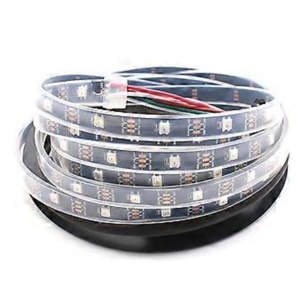 5m WS2812B LED-strip 5V 74 Pixel LED Individuellt Adresserbara IP20 Vattentät Flexibel Tejp Lampa Bar