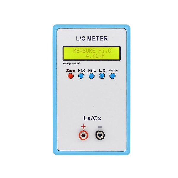 Lc-200a Håndholdt induktor og kondensator Digital LCD-kapasitansinduktansmeter Lc-måler 1pf-100mf 1uh