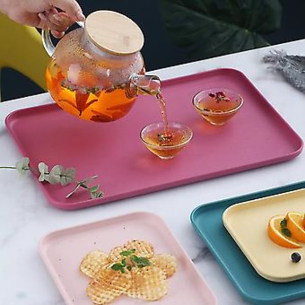 Te Dessert Serveringsbrett, Kjøkken Serveringsbrett Hvete Te Brett Kjøkken Serveringsbrett Bemerkelsesverdig Klarhet