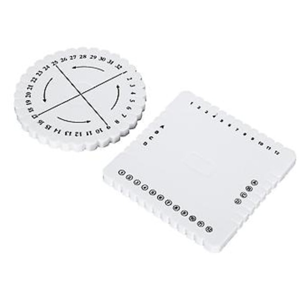Flettedisk DIY EVA Firkantet Rund Høy Densitet for Tynne Tråder Perlebesatt Håndverkstilbehør