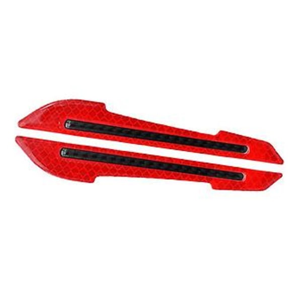 Varningsetikett för bilbackspegel, 2 st Reflekterande röda varningsetiketter för bil, Precisionsutformade