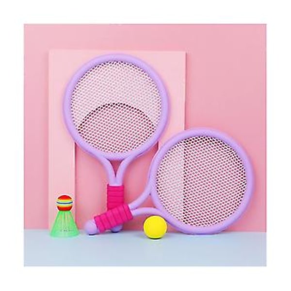 1 Set Lila Ur Beach Tennis Badminton Racket Set Utomhussporter Mini Badmintonracket