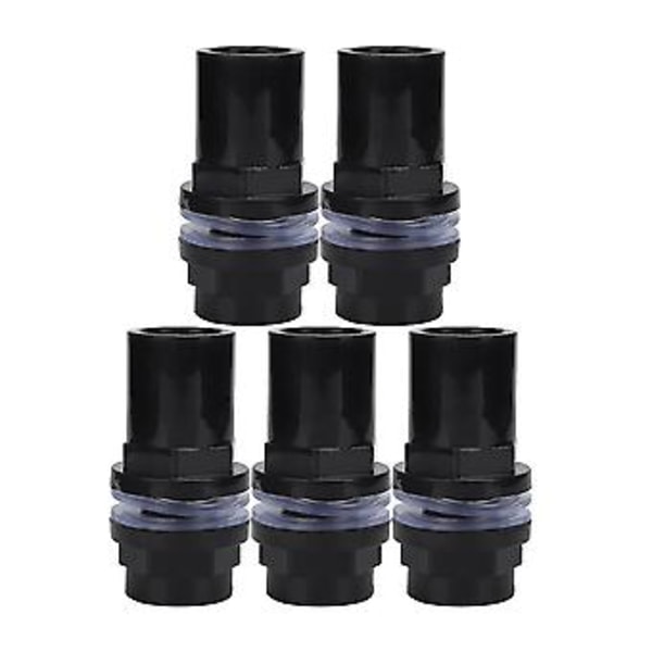 5 st/set PVC Akvarium Vattenrörskarv Rak Röranslutning Akvarietillbehör (25mm)
