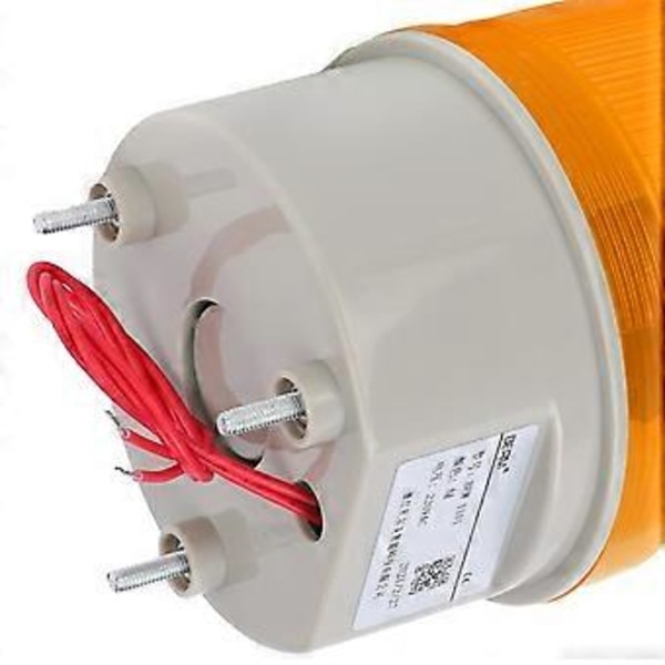 BERM Advarselslampe LED Blinkende Alarmudstyr Lampe Nødlys 220VAC BEM1101Gul