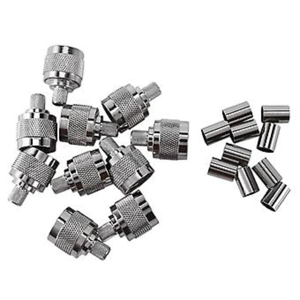 10 kpl N-tyypin liitin 50-5 N Liitin Rf Koaksiaaliliitin Lmr300 5d-fb Kaapelille N-50j-5 Rf
