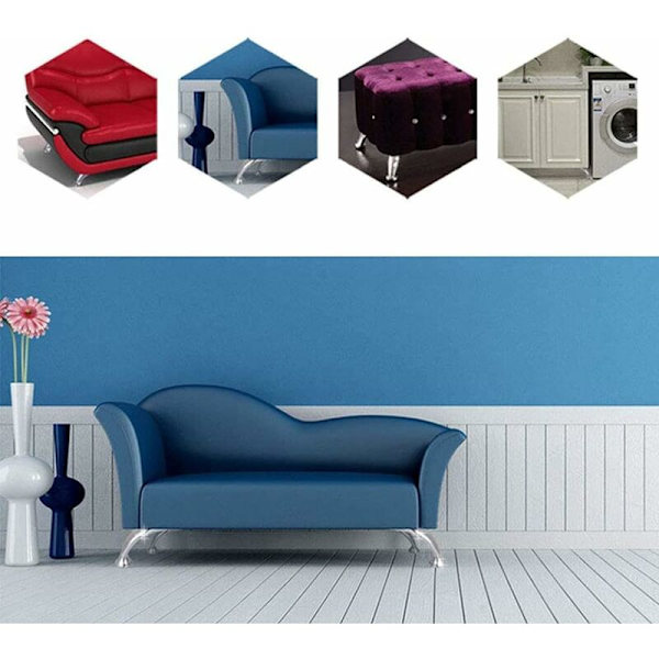 Tykke sofa ben i rustfrit stål, 4 stk møbelben, krom ben, møbelskab seng sofa ben, til sofaer, stole, skamler, skabe