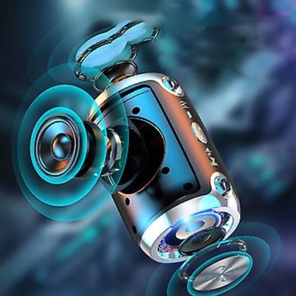 Bluetooth-högtalare Portabel Subwoofer Hög Volym Liten Trådlös Högtalare för Utomhusbruk Hem Svart Flaggskepps Förbättrad Version