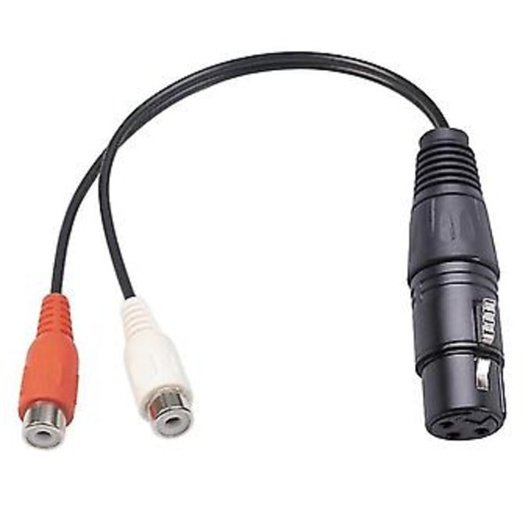 Xlr Til Dobbel Rca Kabel Xlr Til Rca Y Splitter Kabel 3 Pin Xlr Hunn Til 2rca Hunn Forsterker Miksing